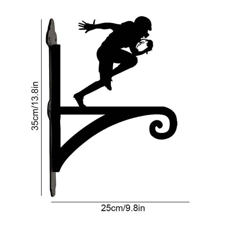 Rugby-Spieler Pflanzenhalter für Wand