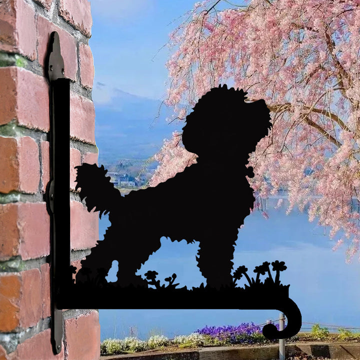 Bichon Frise Metall Pflanzenständer zum Hängen