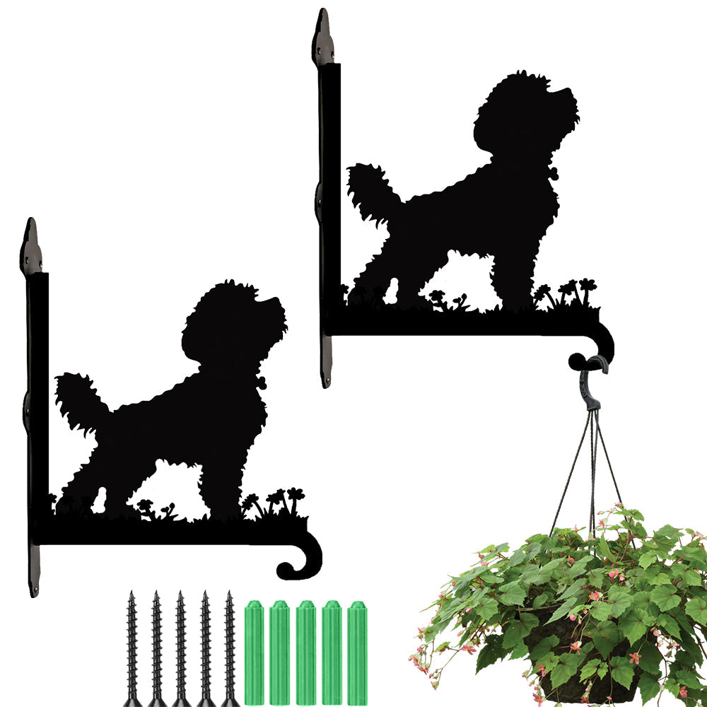 Bichon Frise Metall Pflanzenständer zum Hängen