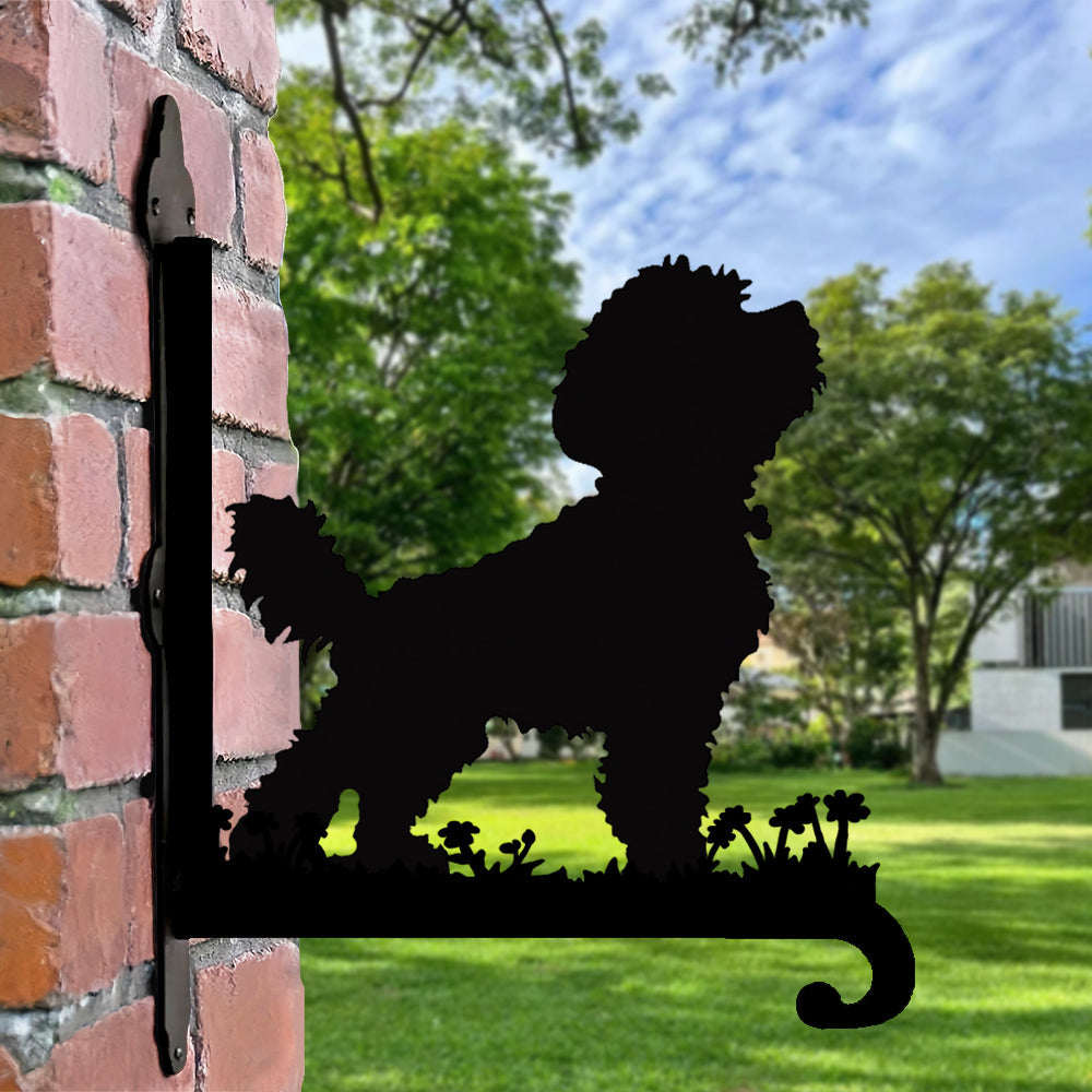Bichon Frise Metall Pflanzenständer zum Hängen