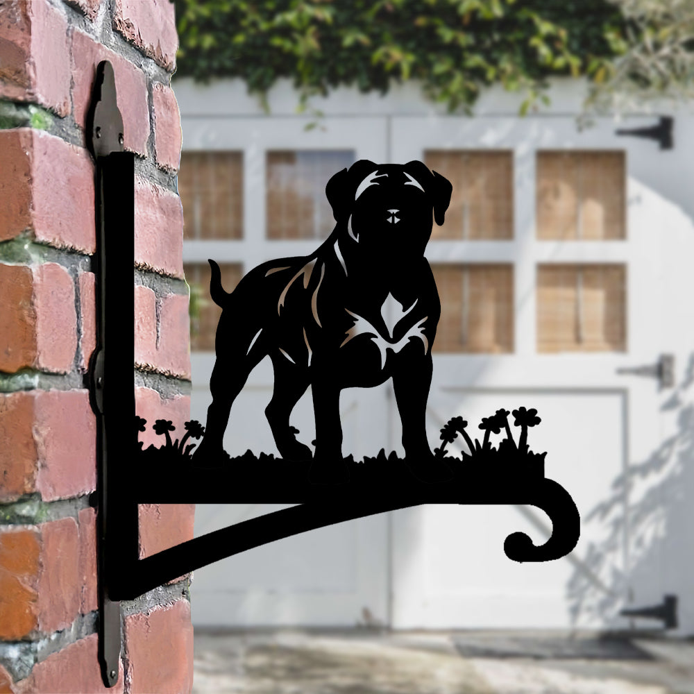 Bullmastiff Metall Pflanzenständer zum Hängen