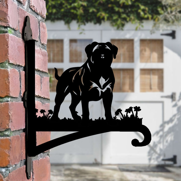 Bullmastiff Metall Pflanzenständer zum Hängen