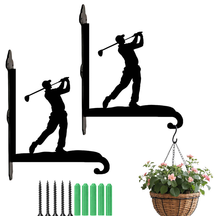 Metall Pflanzenständer für Golfer mit Halterung