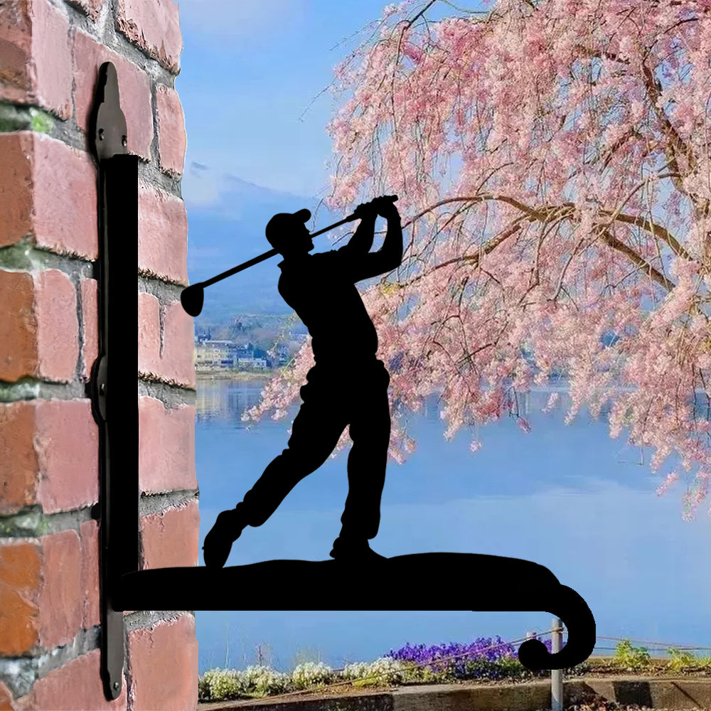 Metall Pflanzenständer für Golfer mit Halterung