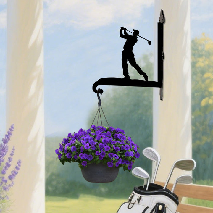 Metall Pflanzenständer für Golfer mit Halterung