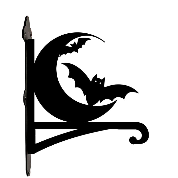 Metall Pflanzenständer mit Bügel - Fledermaus und Mond Design