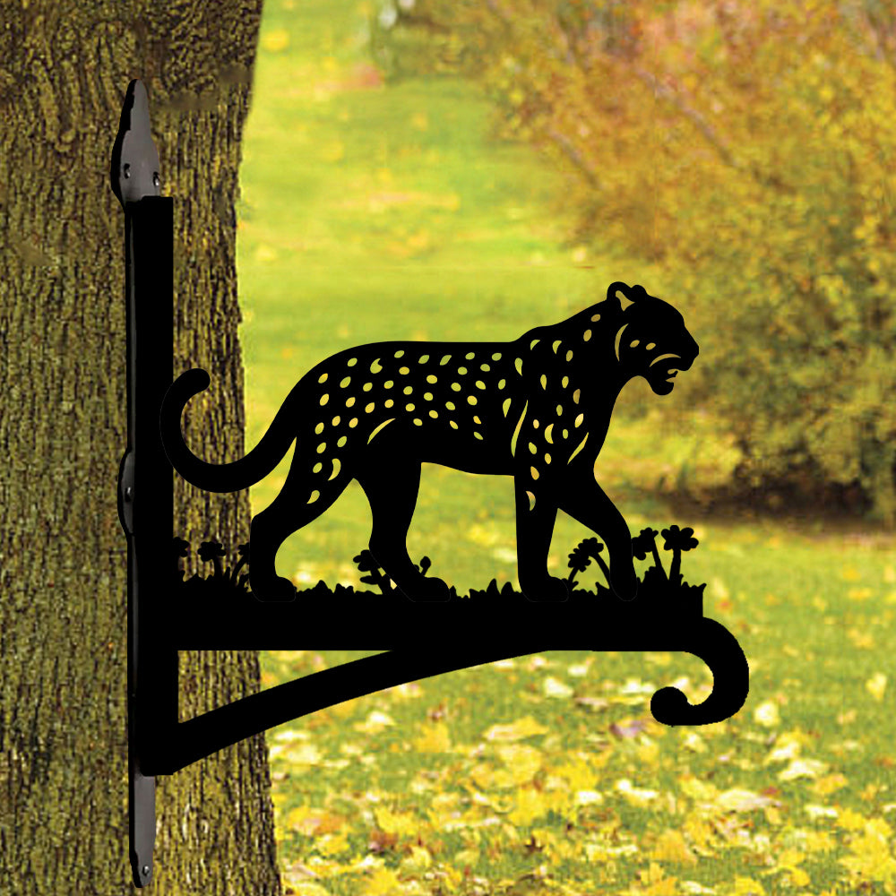 Leopardenmuster Metall Pflanzenständer mit Halter