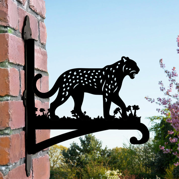 Leopardenmuster Metall Pflanzenständer mit Halter