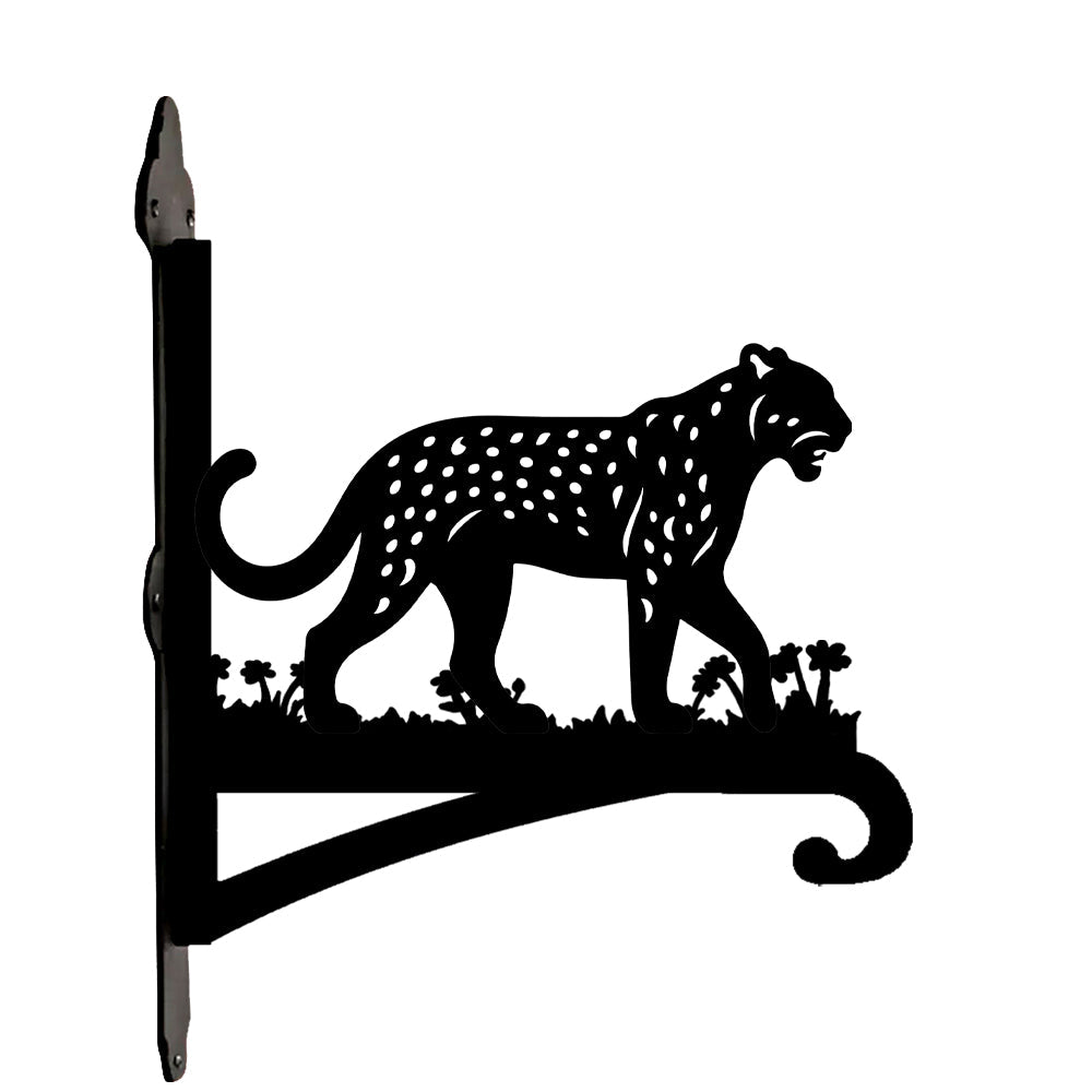 Leopardenmuster Metall Pflanzenständer mit Halter