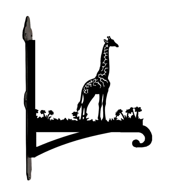 Giraffenförmiger Metall Pflanzenständer mit Halter