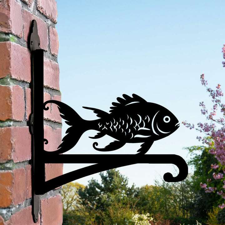 Koi-Fisch Metall Pflanzenständer mit Halterung