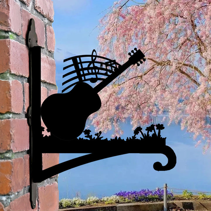 Metall Pflanzenständer in Gitarrenform mit Bügel
