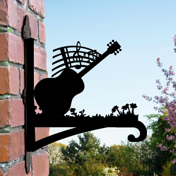 Metall Pflanzenständer in Gitarrenform mit Bügel