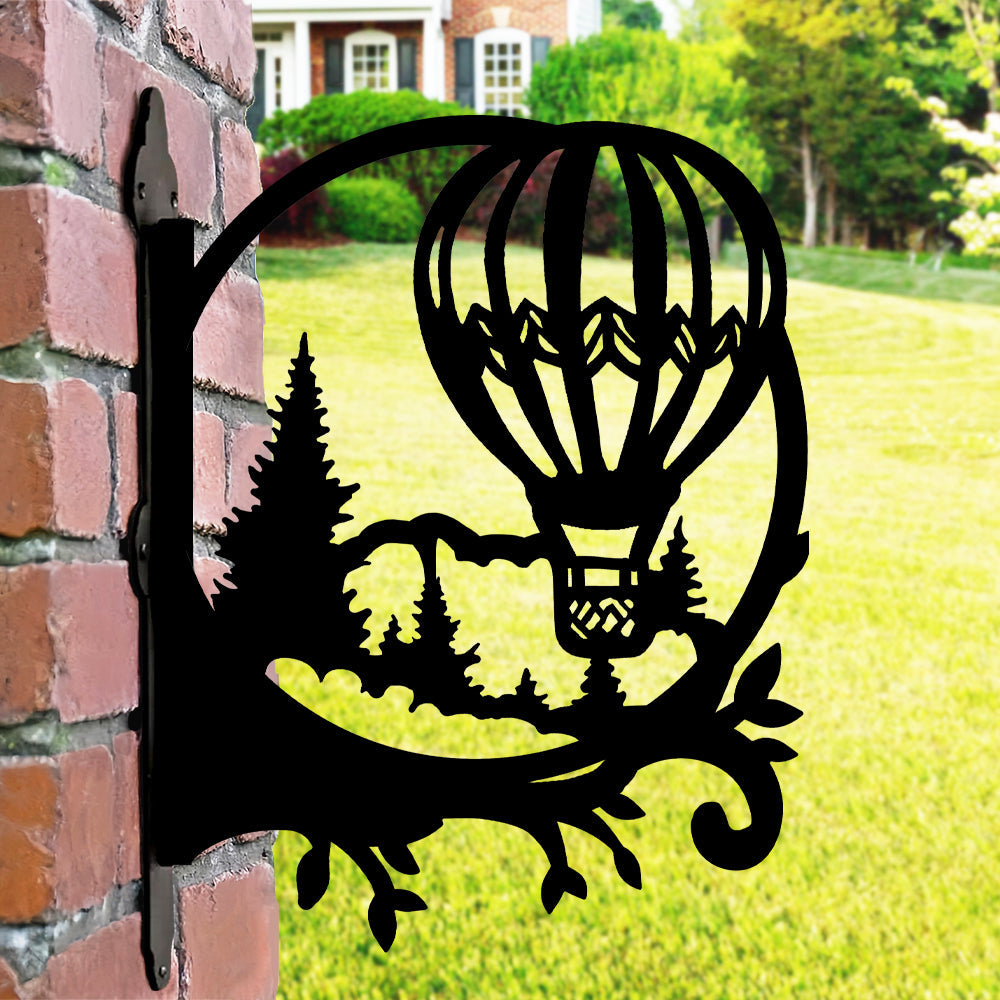 Metall Pflanzenständer im Heißluftballon-Design mit Bügel