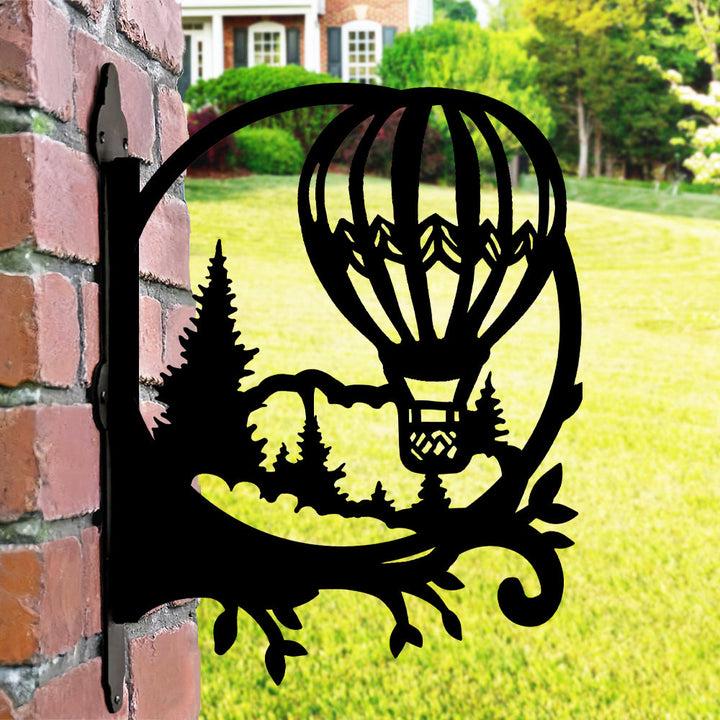 Metall Pflanzenständer im Heißluftballon-Design mit Bügel