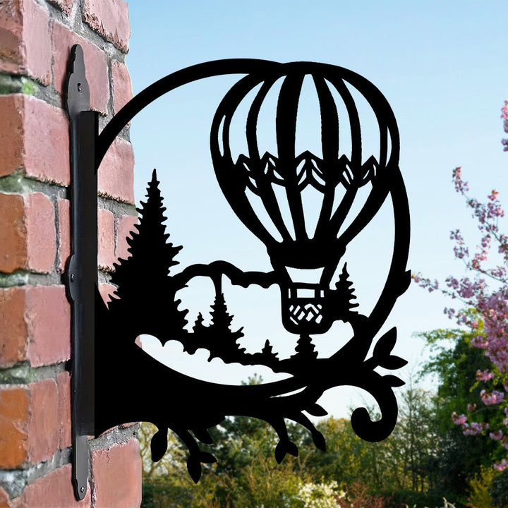 Metall Pflanzenständer im Heißluftballon-Design mit Bügel