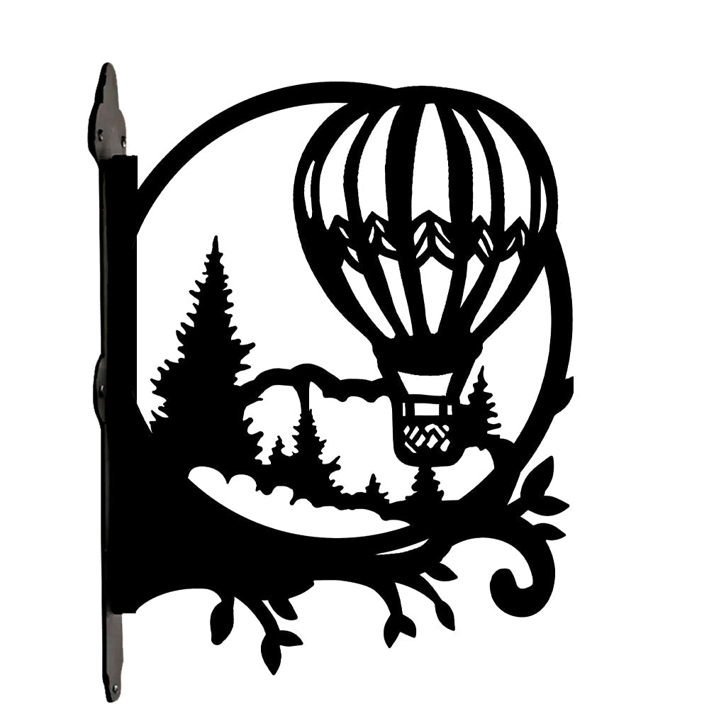 Metall Pflanzenständer im Heißluftballon-Design mit Bügel