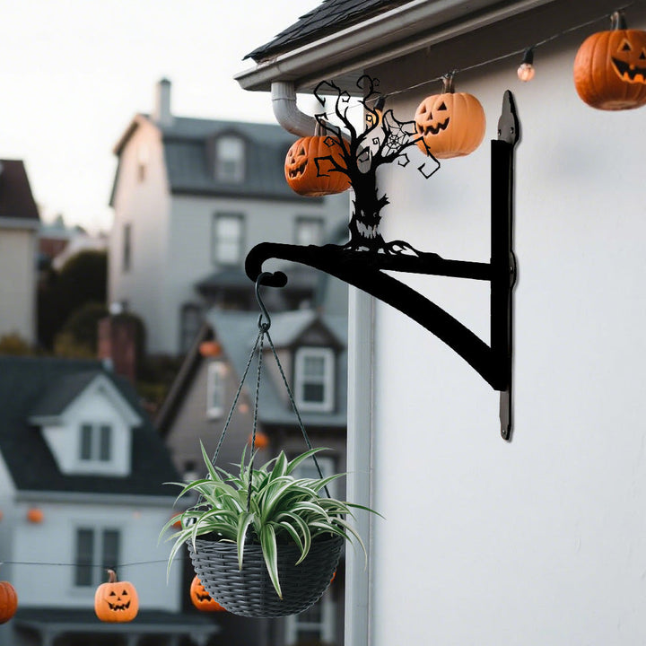 Halloween Totem Baum Metall Pflanzenständer mit Hängebügel