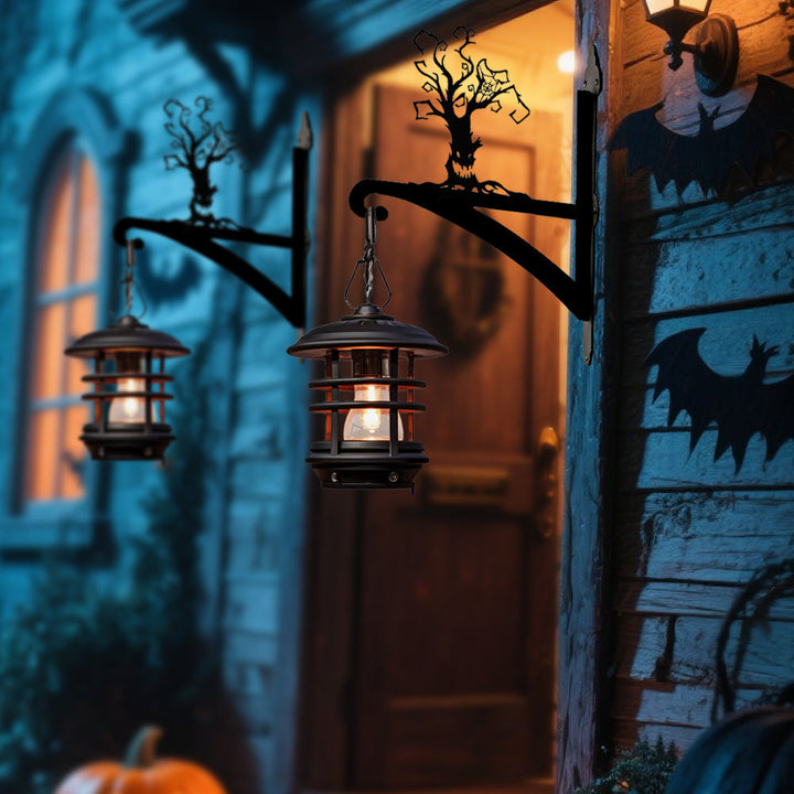 Halloween Totem Baum Metall Pflanzenständer mit Hängebügel