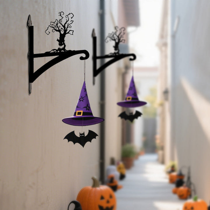 Halloween Totem Baum Metall Pflanzenständer mit Hängebügel