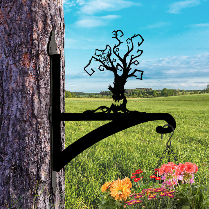 Halloween Totem Baum Metall Pflanzenständer mit Hängebügel
