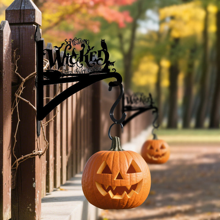 Personalisierter Metall Pflanzenständer für Halloween