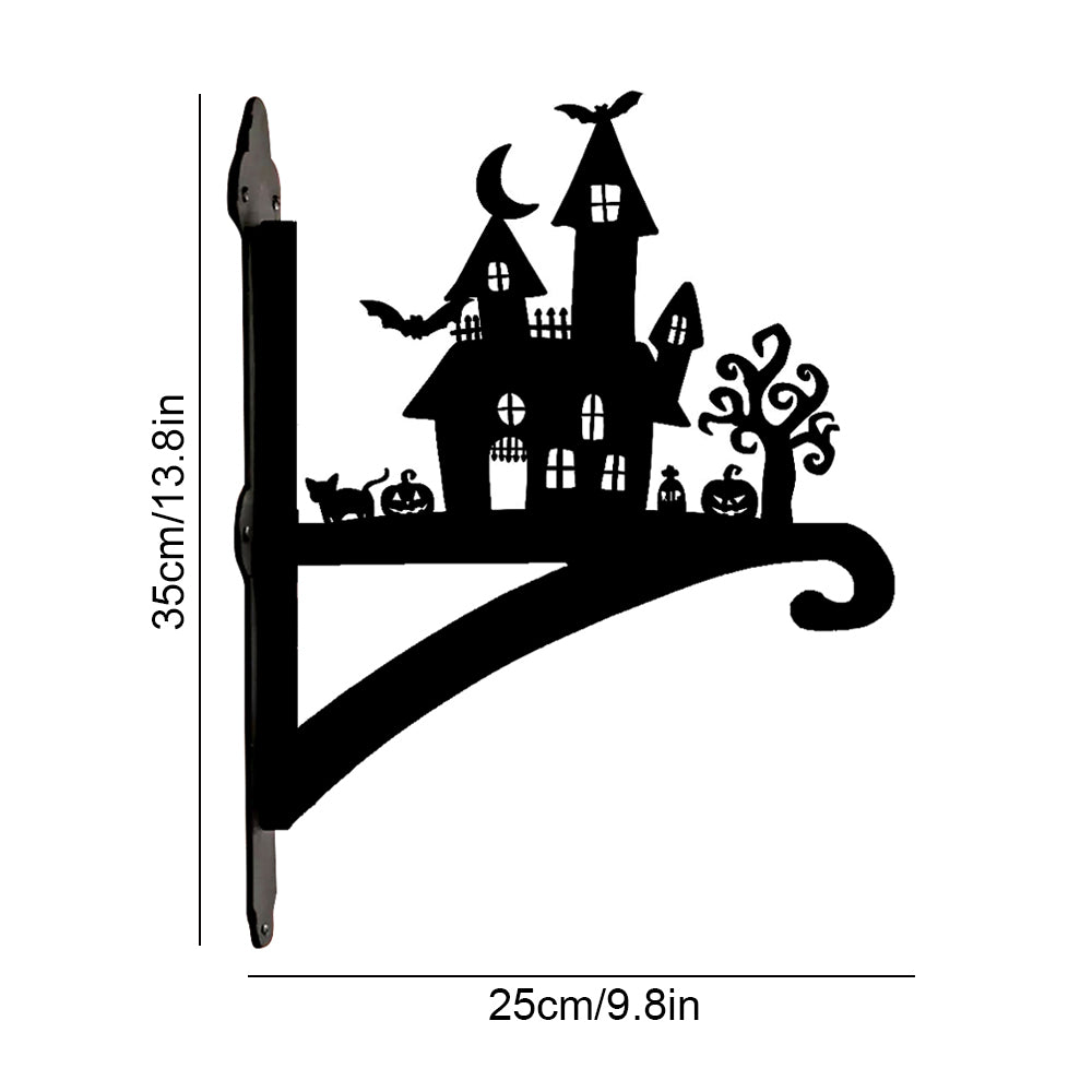 Metall Pflanzenständer mit Spukschloss Design
