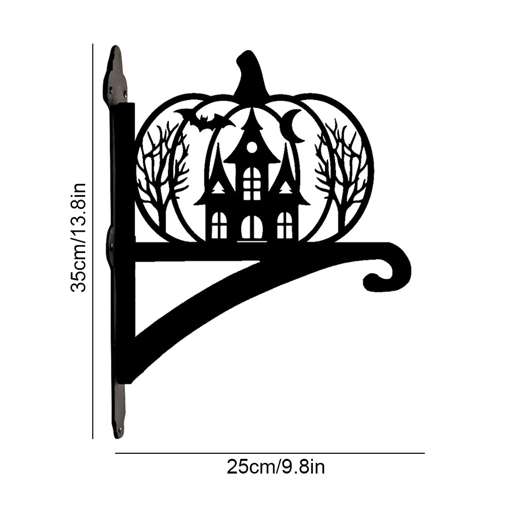 Metall Pflanzenständer mit Kürbis Schloss Design