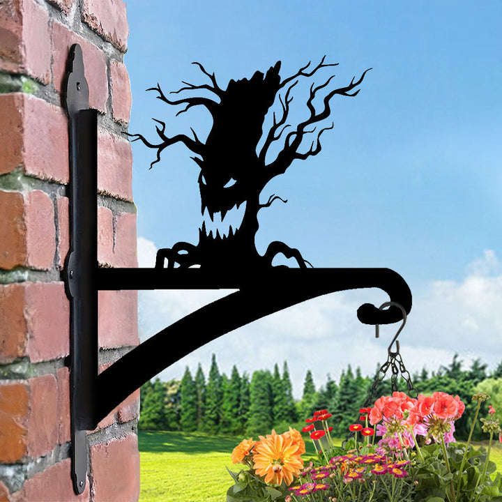 Halloween Baum Metall Pflanzenständer mit Hängebügel