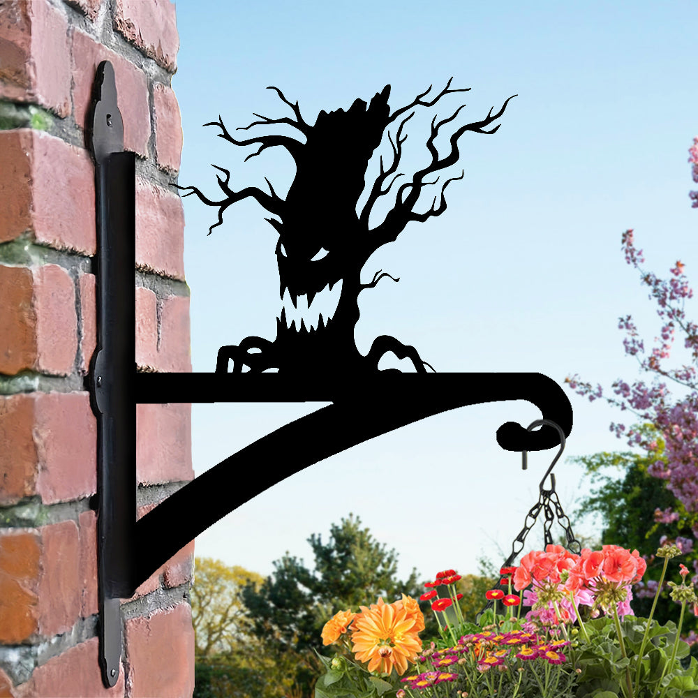 Halloween Baum Metall Pflanzenständer mit Hängebügel