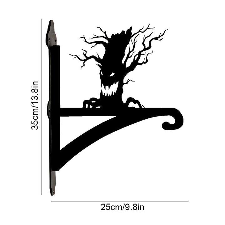 Halloween Baum Metall Pflanzenständer mit Hängebügel
