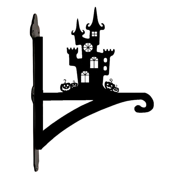 Halloween Spukhaus Metall Pflanzenständer mit Hängebügel