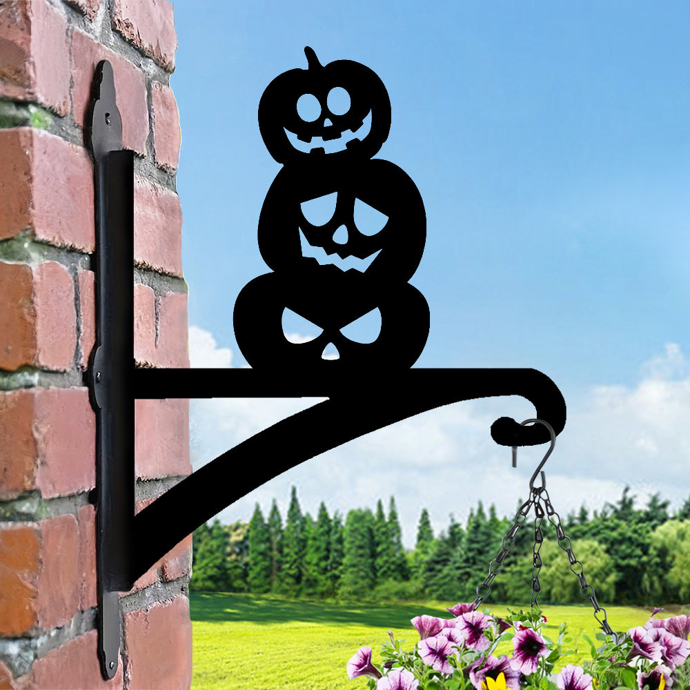 Metall Pflanzenständer mit Kürbis-Motiv für Halloween