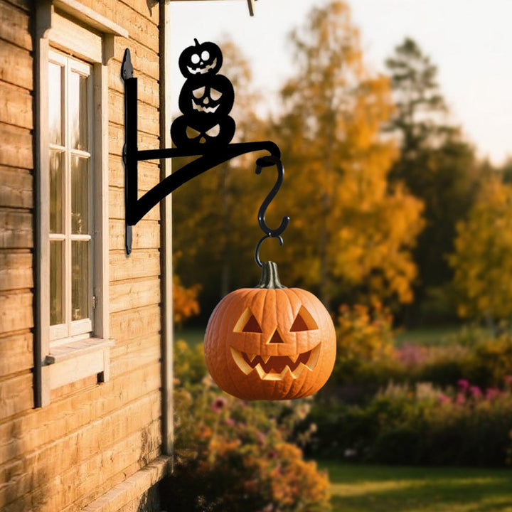 Metall Pflanzenständer mit Kürbis-Motiv für Halloween