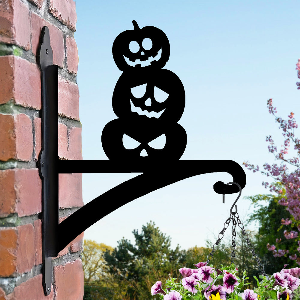 Metall Pflanzenständer mit Kürbis-Motiv für Halloween