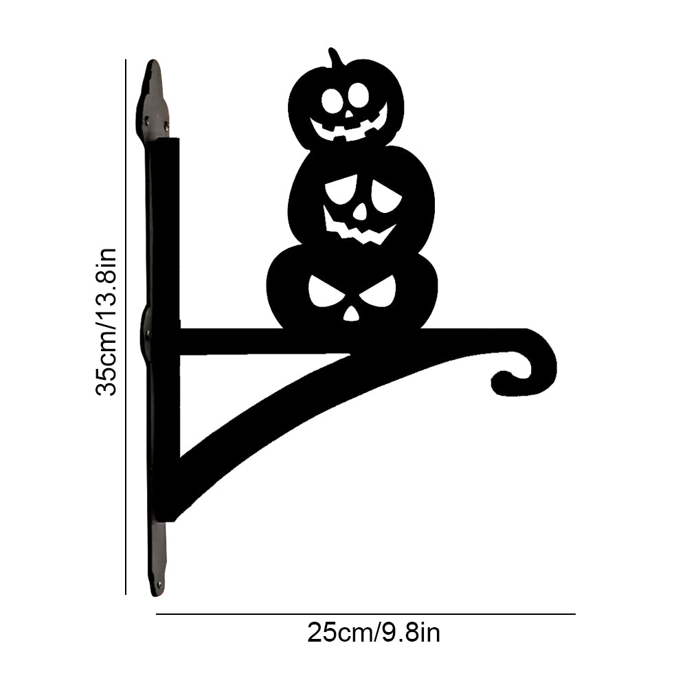 Metall Pflanzenständer mit Kürbis-Motiv für Halloween