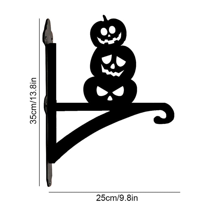 Metall Pflanzenständer mit Kürbis-Motiv für Halloween