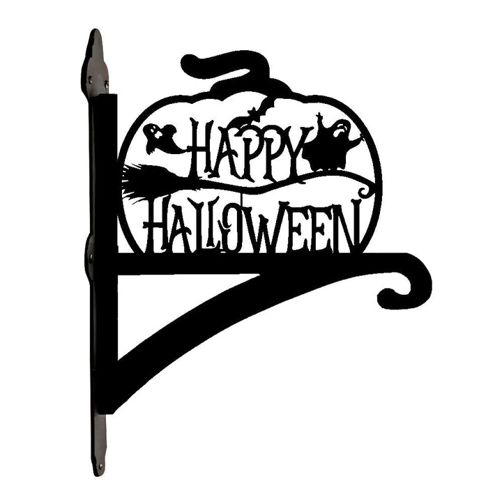 Fröhlicher Halloween Metall Pflanzenständer mit Hängebügel