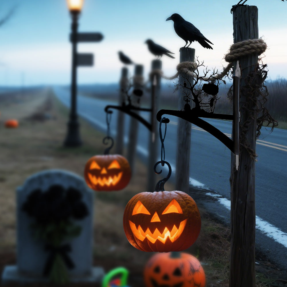 Halloween Metall Pflanzenständer mit Baum-Hängebügel