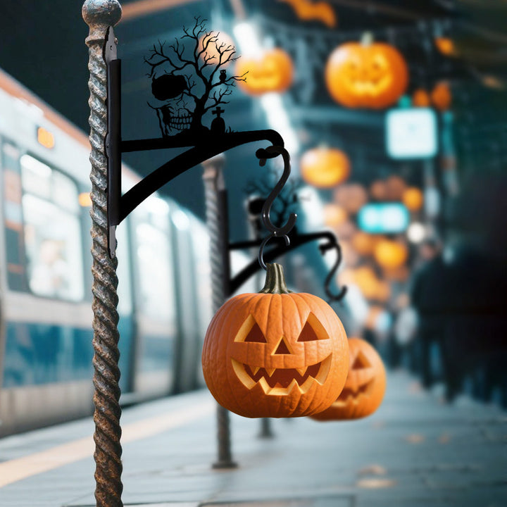 Halloween Metall Pflanzenständer mit Baum-Hängebügel