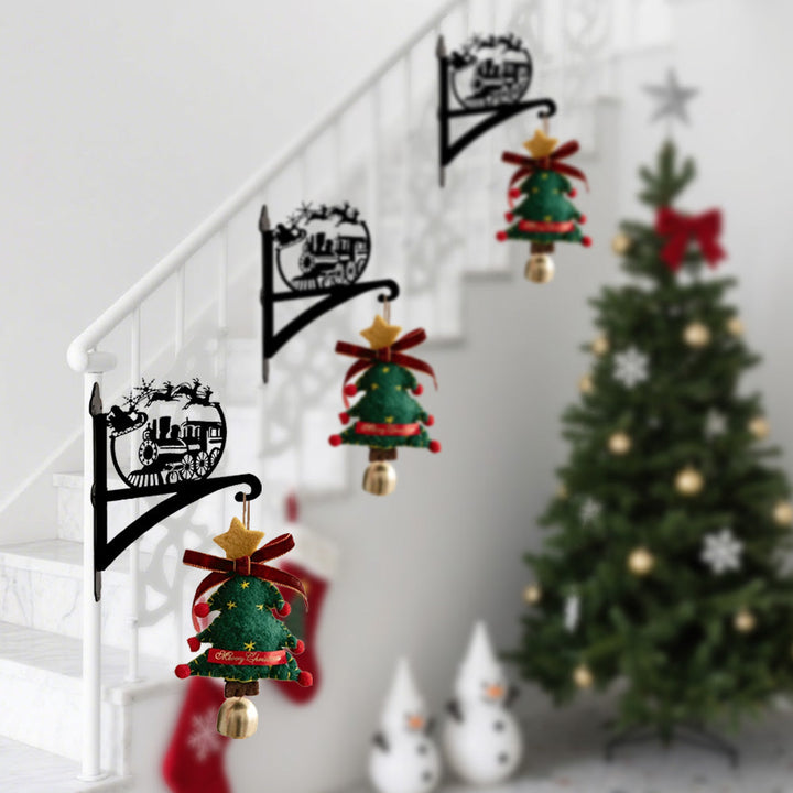 Metall Pflanzenständer mit Weihnachtsmann und Zug für die Weihnachtszeit