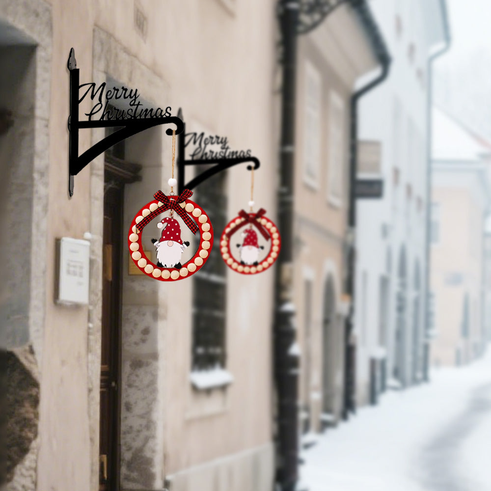 Metall Pflanzenständer mit Hängebügel - Frohe Weihnachten