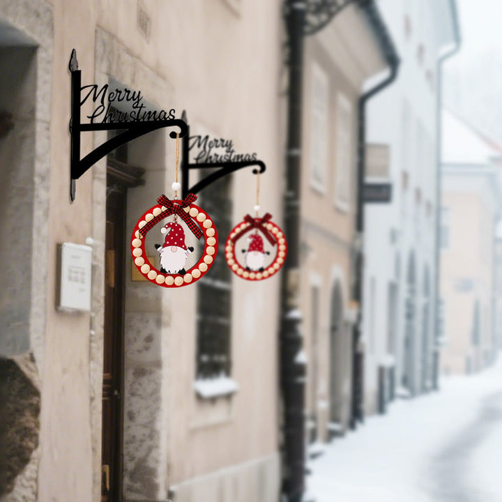 Metall Pflanzenständer mit Hängebügel - Frohe Weihnachten