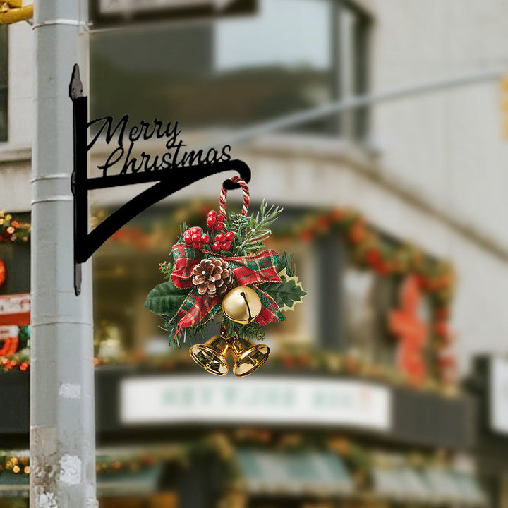 Metall Pflanzenständer mit Hängebügel - Frohe Weihnachten