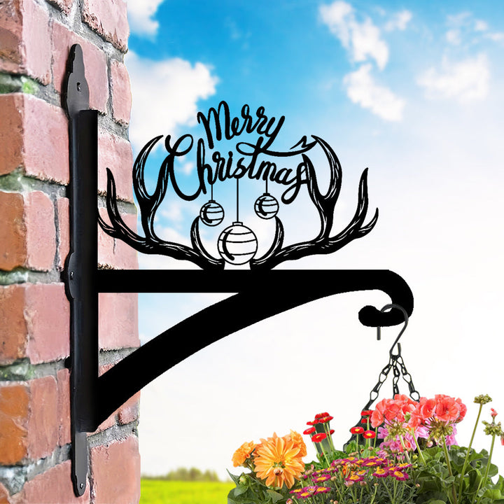 Metall Pflanzenständer mit Geweih-Design für eine frohe Weihnachtszeit