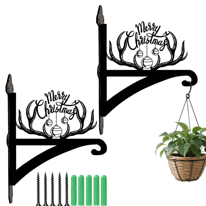Metall Pflanzenständer mit Geweih-Design für eine frohe Weihnachtszeit