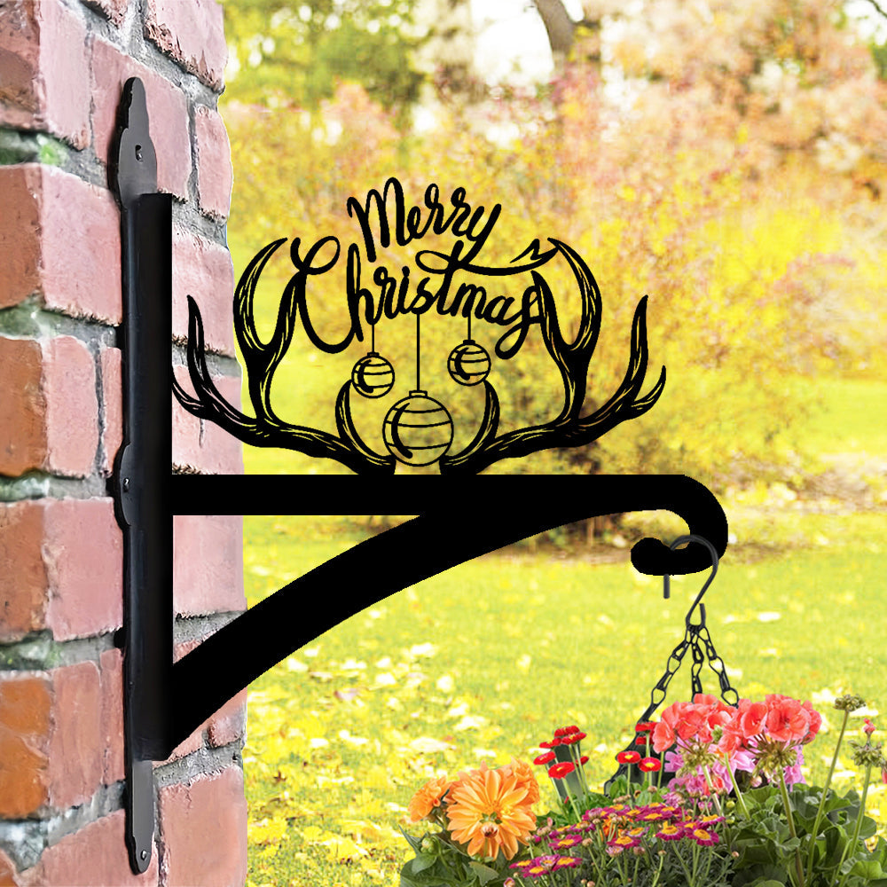 Metall Pflanzenständer mit Geweih-Design für eine frohe Weihnachtszeit