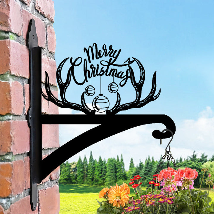 Metall Pflanzenständer mit Geweih-Design für eine frohe Weihnachtszeit