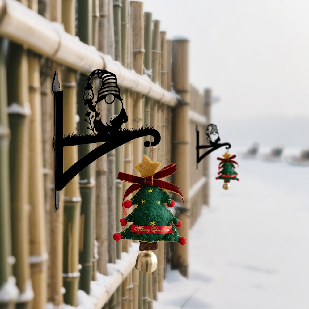 Metall Pflanzenständer mit Weihnachtszwergen – Hängebügel