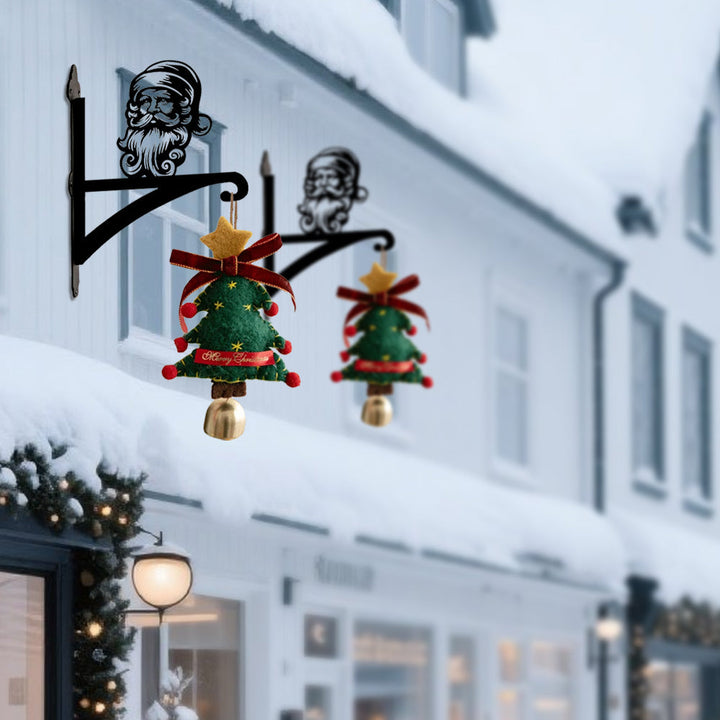 Metall Pflanzenständer mit Weihnachtsmann-Hängebügel
